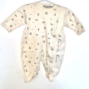 🧸 Vintage Lullaby Club, Newborn One-Piece with Footies